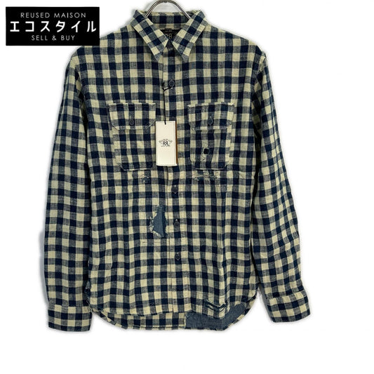 RRL ダブルアールエル MNRRWOV16820252 ILLINOIS WS リネンコットン ダメージ加工 チェックワークシャツ トップス