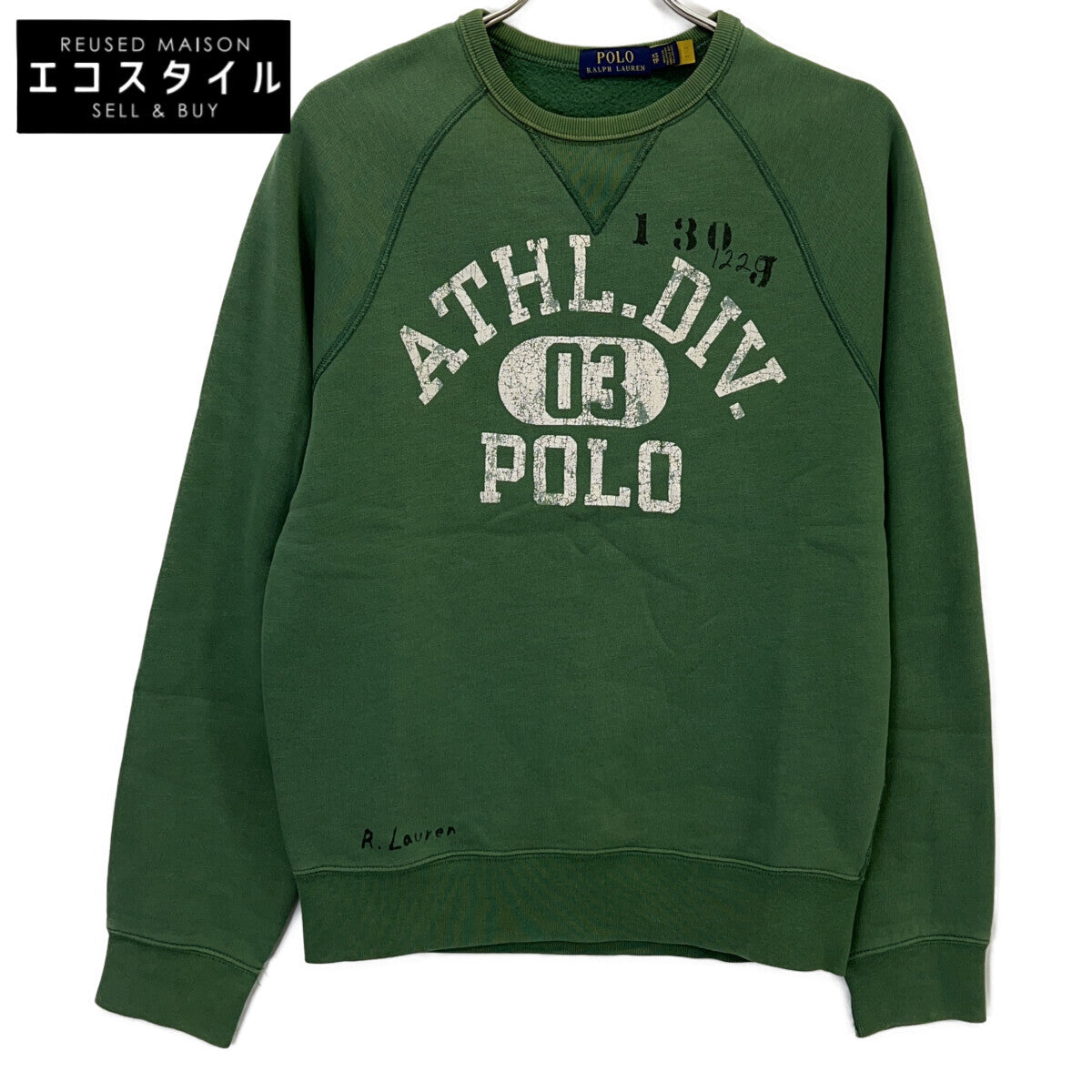 POLO RALPH LAUREN ポロ ラルフローレン 【美品/国内正規】710823538001 フリースグラフィック スウェットシャツ トップス XS