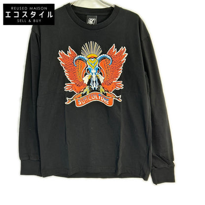 SC Subculture SCLT-A2203 棉质 EAGLEHORN 长袖 T 恤 上衣