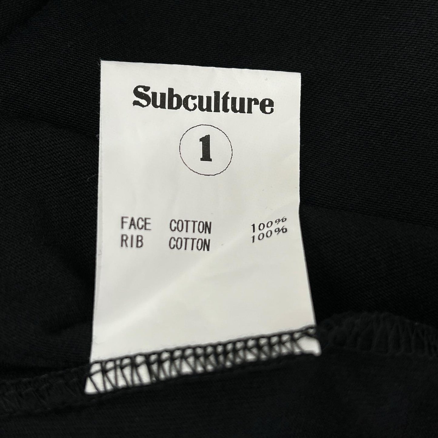 SC Subculture SCLT-A2203 棉质 EAGLEHORN 长袖 T 恤 上衣