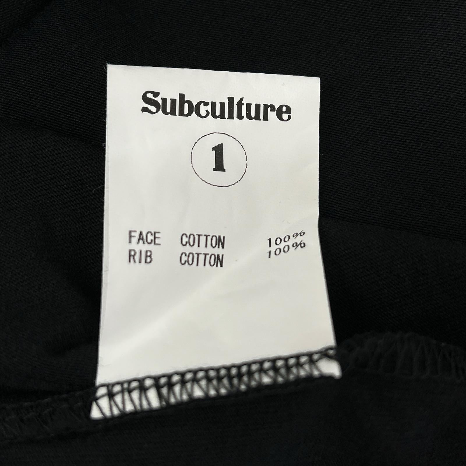 SC Subculture SCLT-A2203 棉质 EAGLEHORN 长袖 T 恤 上衣