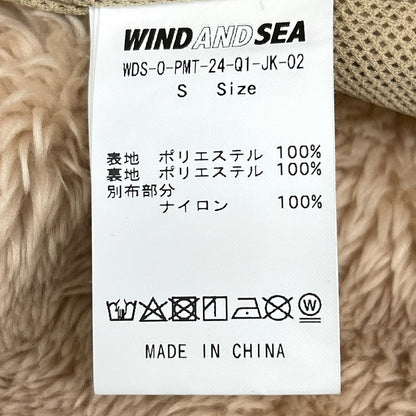WIND AND SEA ウィンダンシ― WDS-0-PMT-24-Q1-JK-02 ベージュ SEA刺繍 ジップアップフリースジャケット ジャケット
