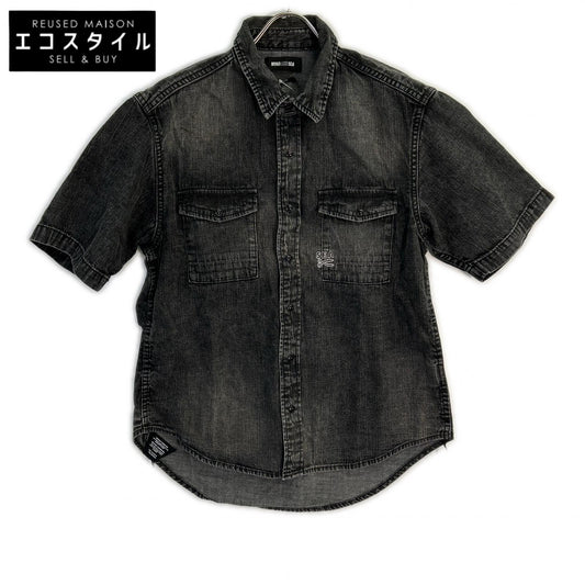 DENHAM × WIND AND SEA 01250543001 Scissor Embroidery Dungarees Shirt Short-Sleeved Top
