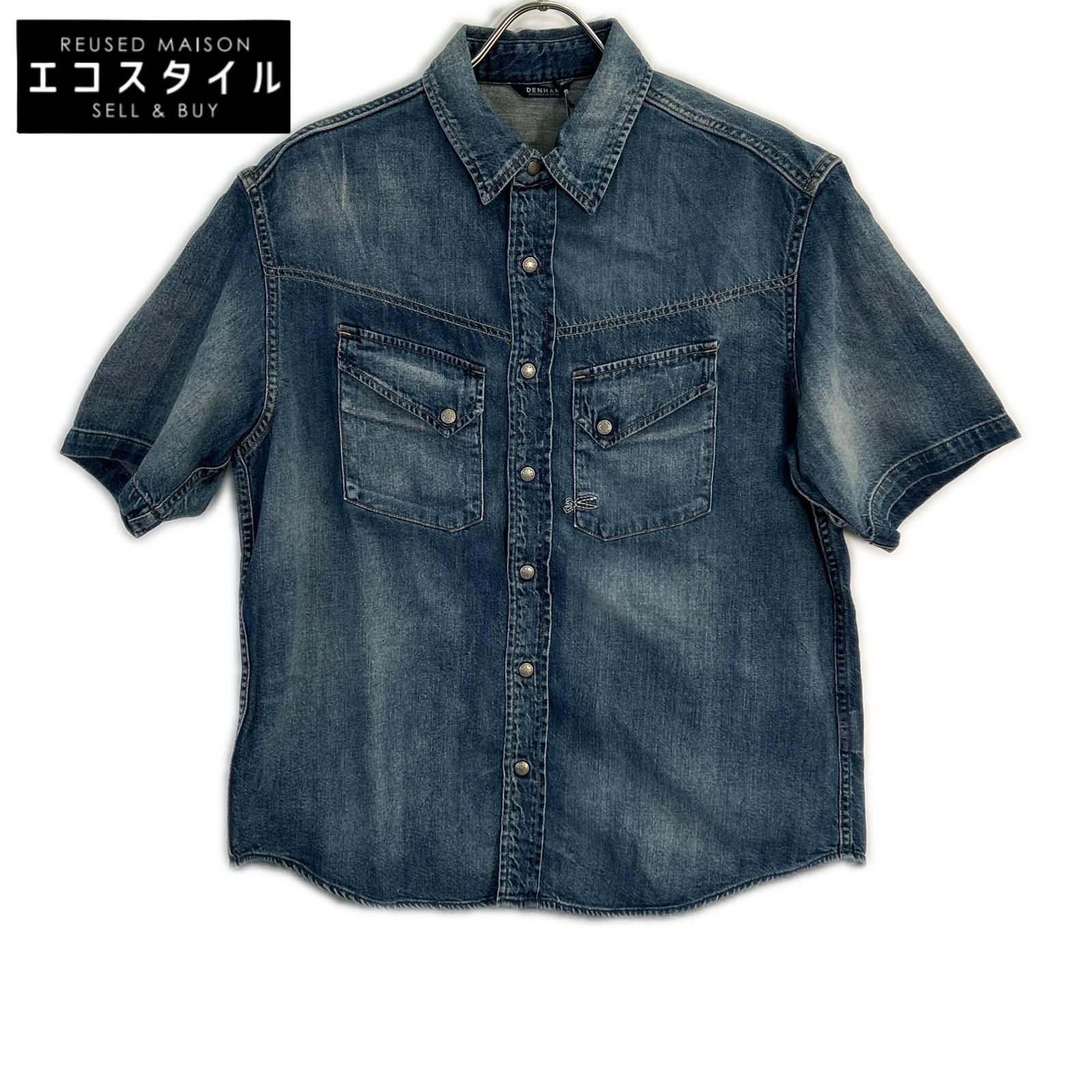 DENHAM デンハム 01250443002 コットン コンチョスナップボタン EASTERN SHIRT/イースタンシャツ トップス