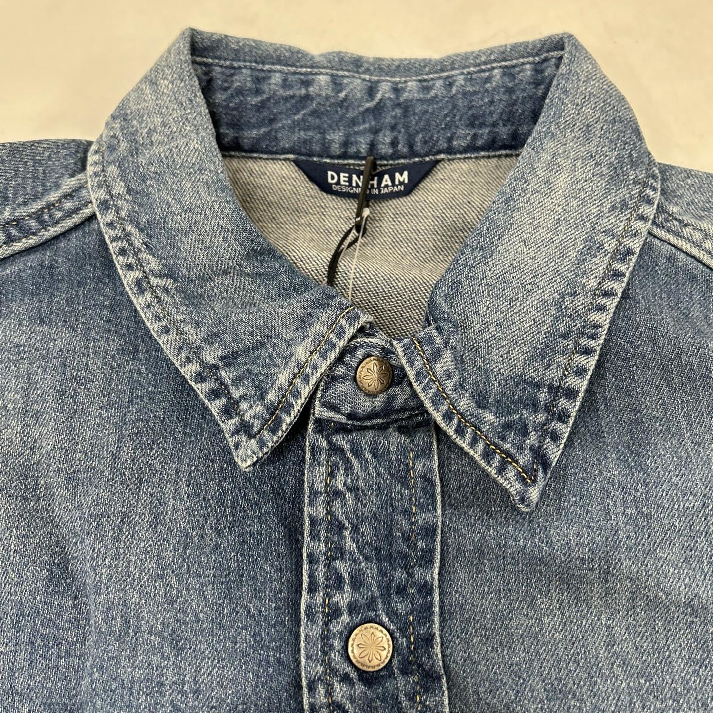 DENHAM デンハム 01250443002 コットン コンチョスナップボタン EASTERN SHIRT/イースタンシャツ トップス