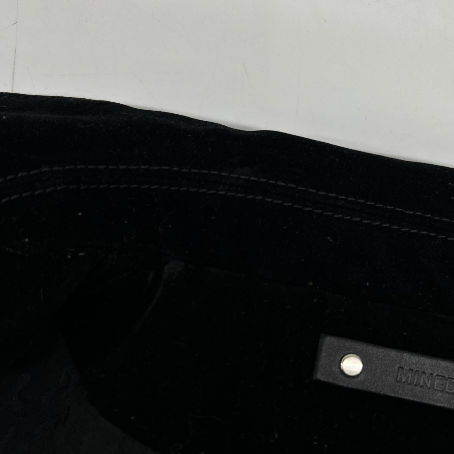 MINEDENIM 24AW 2410-8002-99-022 Black Cotton Blend 4B Velvet Denim Trucker Jacket