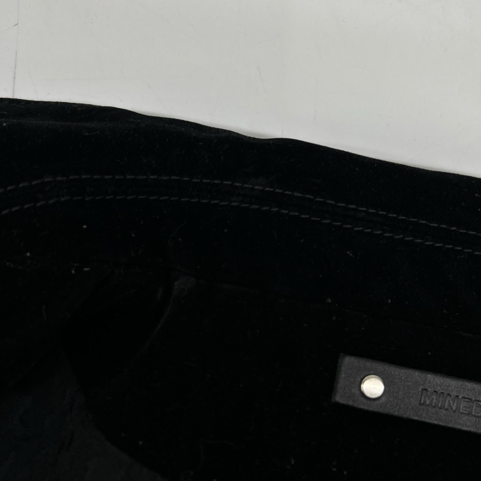 MINEDENIM 24AW 2410-8002-99-022 Black Cotton Blend 4B Velvet Denim Trucker Jacket