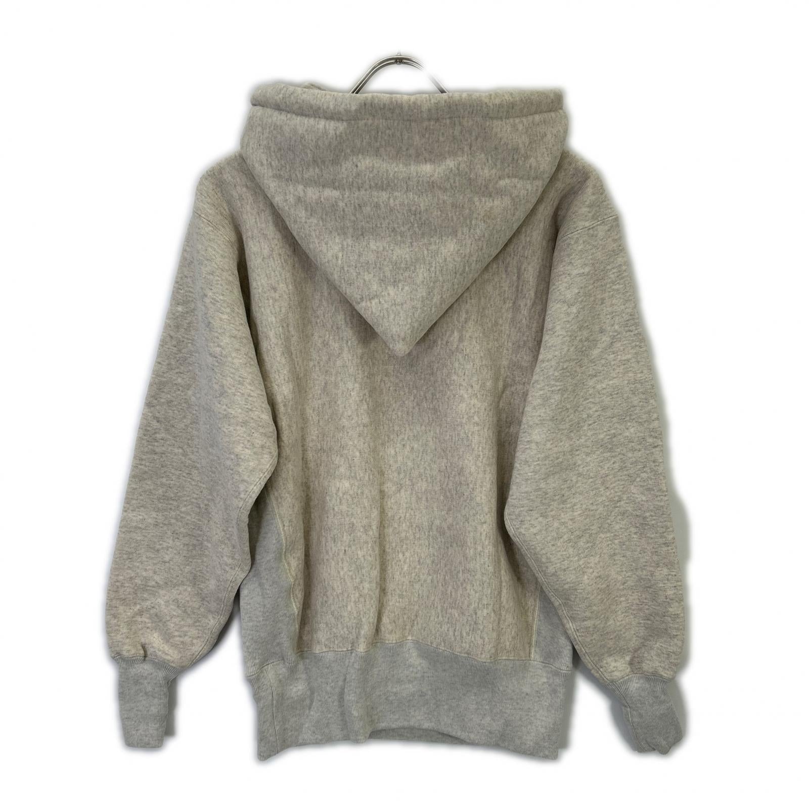 Champion C3-Q131 TRUE TO ARCHIVES Silver Gray Reverse Weave After Hooded Sweatshirt Top