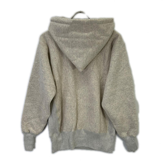 Champion チャンピオン C3-Q131 TRUE TO ARCHIVES シルバーグレー リバースウィーブ アフターフーデッドスウェットシャツ トップス