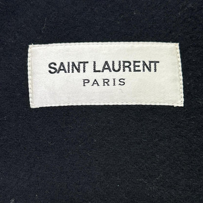 SAINT LAURENT PARIS 16AW 376281 Hedi-era black wool melton duffle coat coat