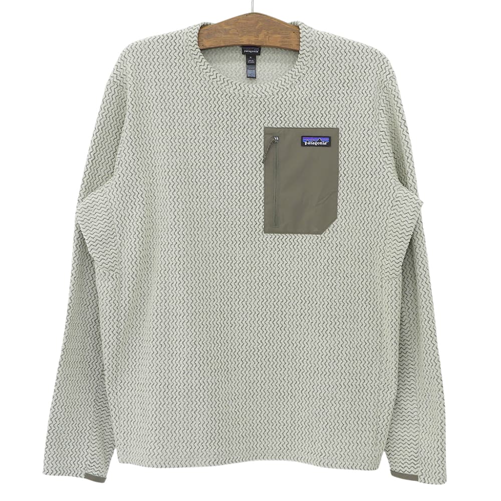 Patagonia パタゴニア R1 エア・クルー ロングスリーブ フリース トップス メンズ グレージュ XL 25年製 トップス