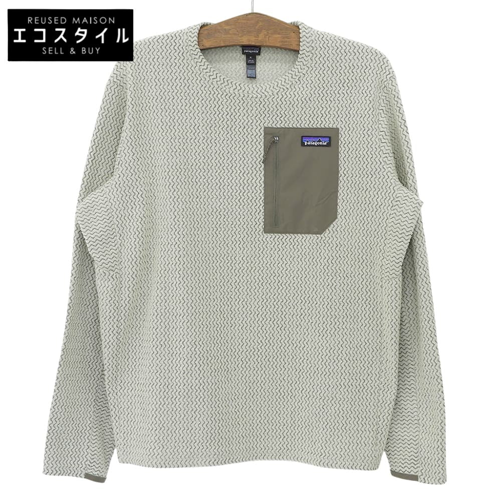 Patagonia パタゴニア R1 エア・クルー ロングスリーブ フリース トップス メンズ グレージュ XL 25年製 トップス