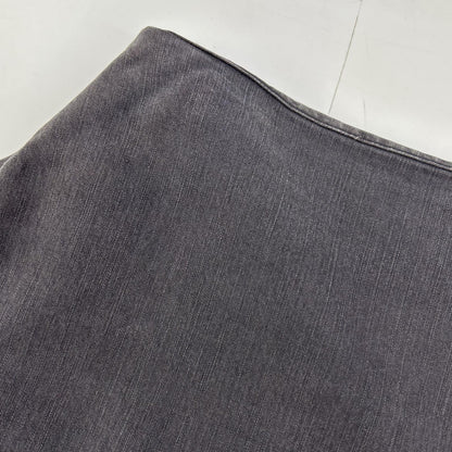 MADISON BLUE MB174-6712 Gray Cotton BACK SATIN MAXI FLARE SKIRT