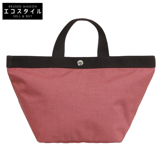 Herve Chapelier Nylon Cordura Boat-shaped Tote M Tote Bag for Women Pink x Brown 707C Tote Bag