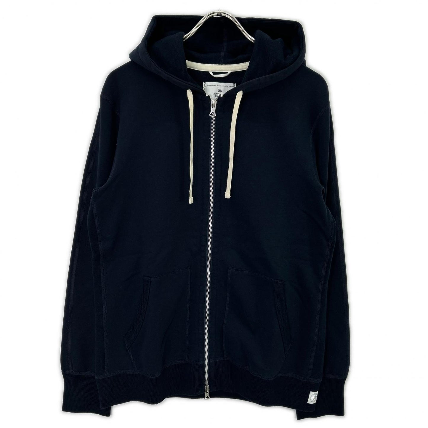 REIGNING CHAMP RC-3205 Navy MIDWEIGHT TERRY FULL ZIP HOODIE Tops