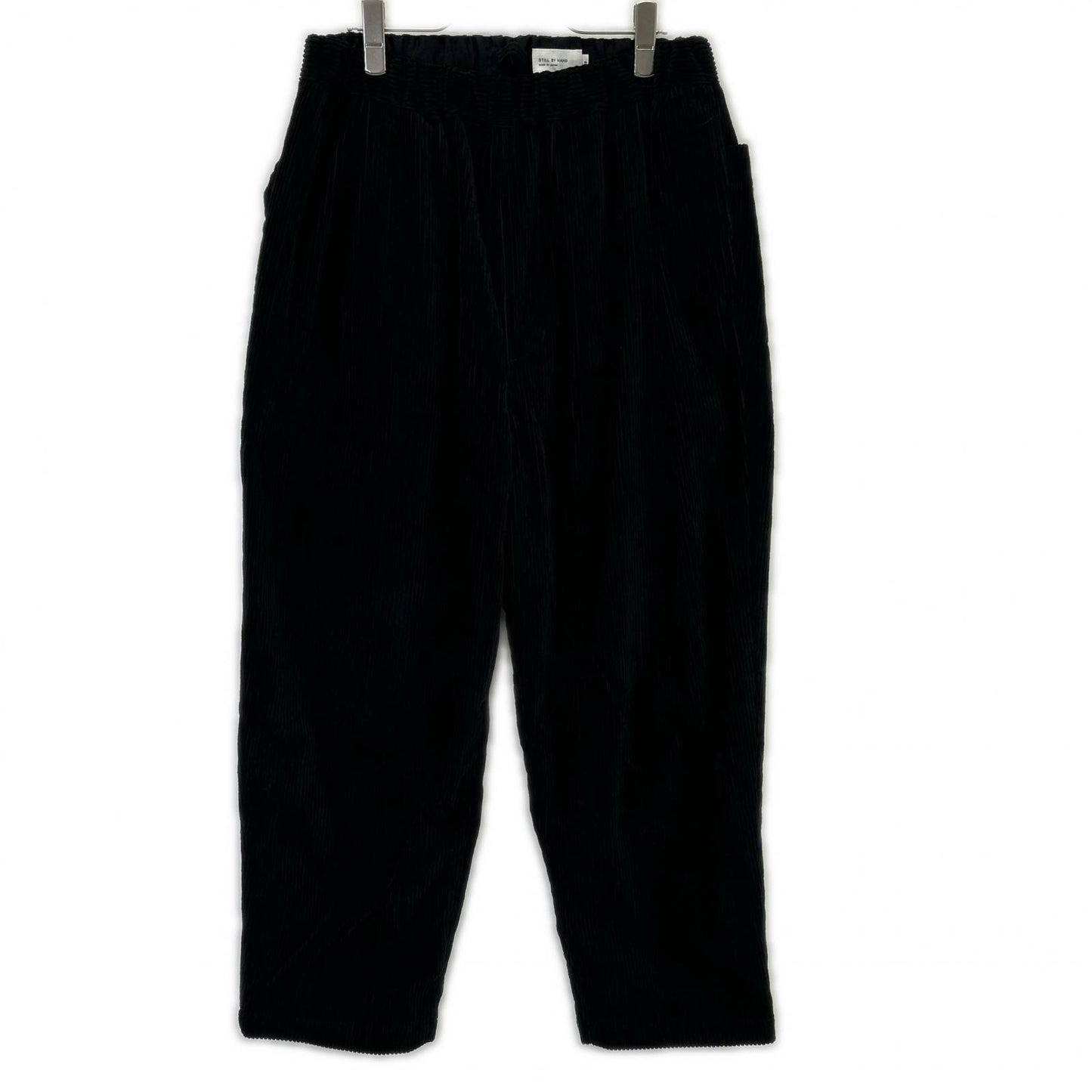 STILL BY HAND スティルバイハンド PT05234 ブラック コーデュロイイージーパンツ ボトムス