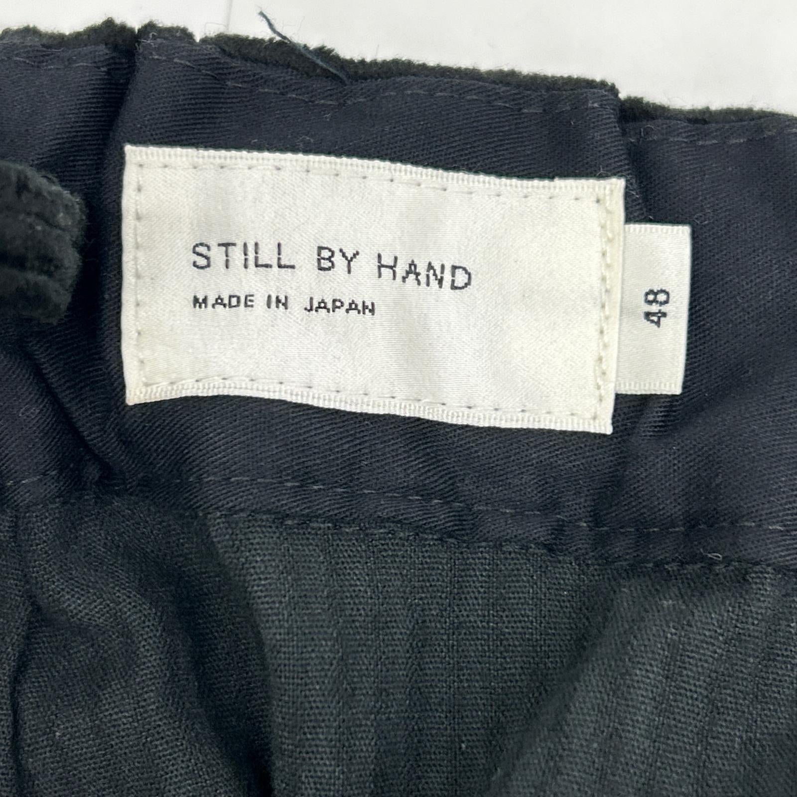 STILL BY HAND スティルバイハンド PT05234 ブラック コーデュロイイージーパンツ ボトムス