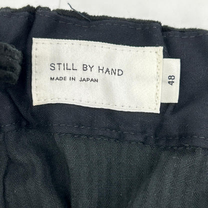 STILL BY HAND スティルバイハンド PT05234 ブラック コーデュロイイージーパンツ ボトムス