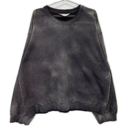 ANCELLM アンセルム ANC-CT114 ダークプラム/D.PLUM UNEVENNESS SWEAT SHIRT 染色グラデーションスウェット トップス