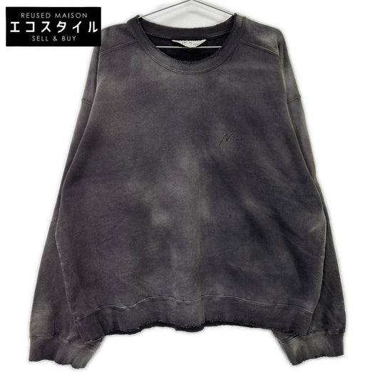 ANCELLM アンセルム ANC-CT114 ダークプラム/D.PLUM UNEVENNESS SWEAT SHIRT 染色グラデーションスウェット トップス