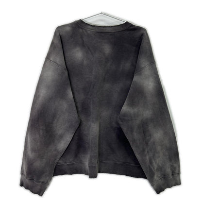 ANCELLM アンセルム ANC-CT114 ダークプラム/D.PLUM UNEVENNESS SWEAT SHIRT 染色グラデーションスウェット トップス