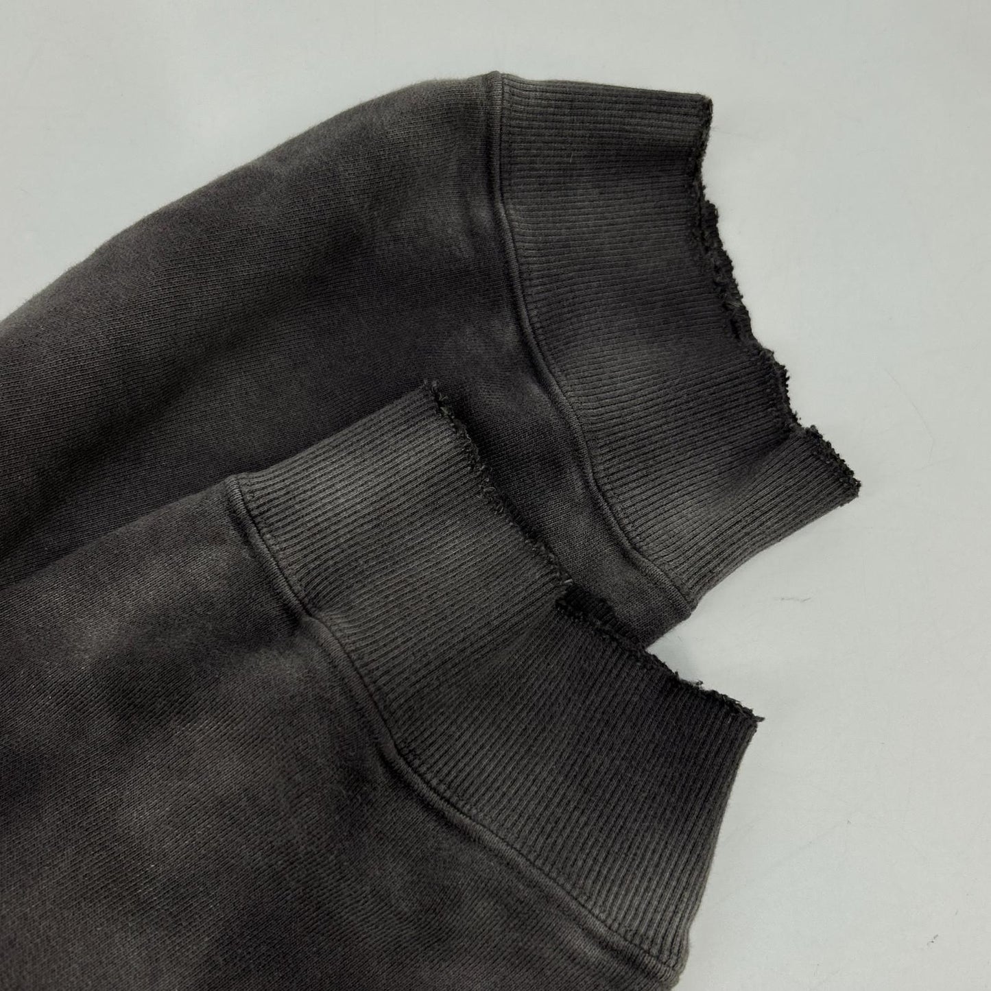 ANCELLM アンセルム ANC-CT114 ダークプラム/D.PLUM UNEVENNESS SWEAT SHIRT 染色グラデーションスウェット トップス