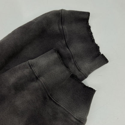 ANCELLM アンセルム ANC-CT114 ダークプラム/D.PLUM UNEVENNESS SWEAT SHIRT 染色グラデーションスウェット トップス