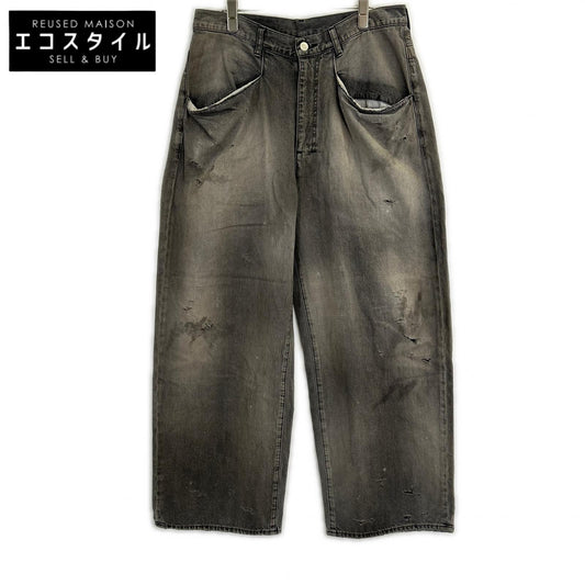 ANCELLM アンセルム 【25AW】ANC-PT84-A DENIM WIDE SLACKS USED加工 デニム スラックス ボトムス