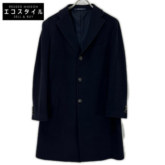 TAGLIATORE x GUJI Navy 100% Wool Chester Coat 44