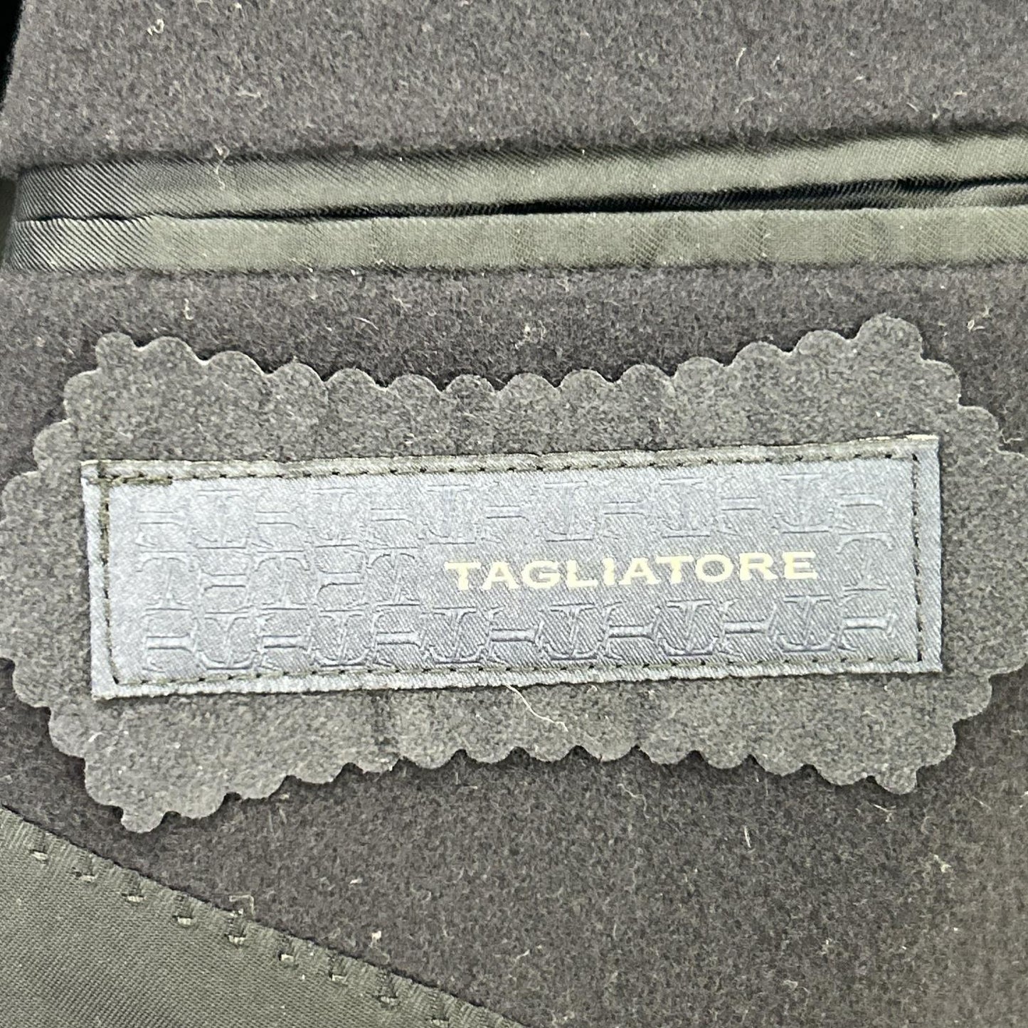 TAGLIATORE 塔利亚托雷 GUJI特别定制 海军蓝 100%羊毛 切斯特菲尔德大衣 大衣 44