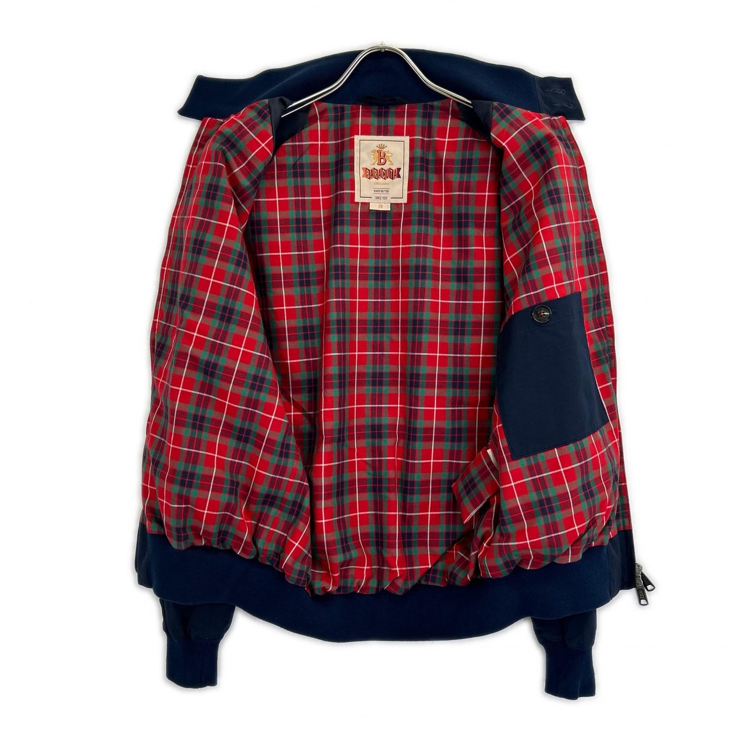 BARACUTA 241MBRCPS0001 Made in UK Navy Slim Fit G9 Swingtop Harrington Jacket