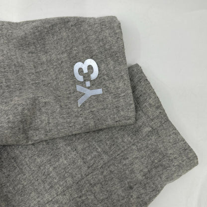 Y-3 GK4388 Grey CH1 Wool Flannel Asymmetrical Long Coat XS