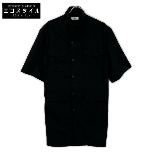 【SALE】 LOEFF ロエフ ブラック コットンギャバジン M-65 ショートスリーブドレス ワンピース