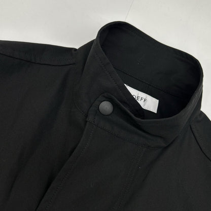 【SALE】 LOEFF ロエフ ブラック コットンギャバジン M-65 ショートスリーブドレス ワンピース