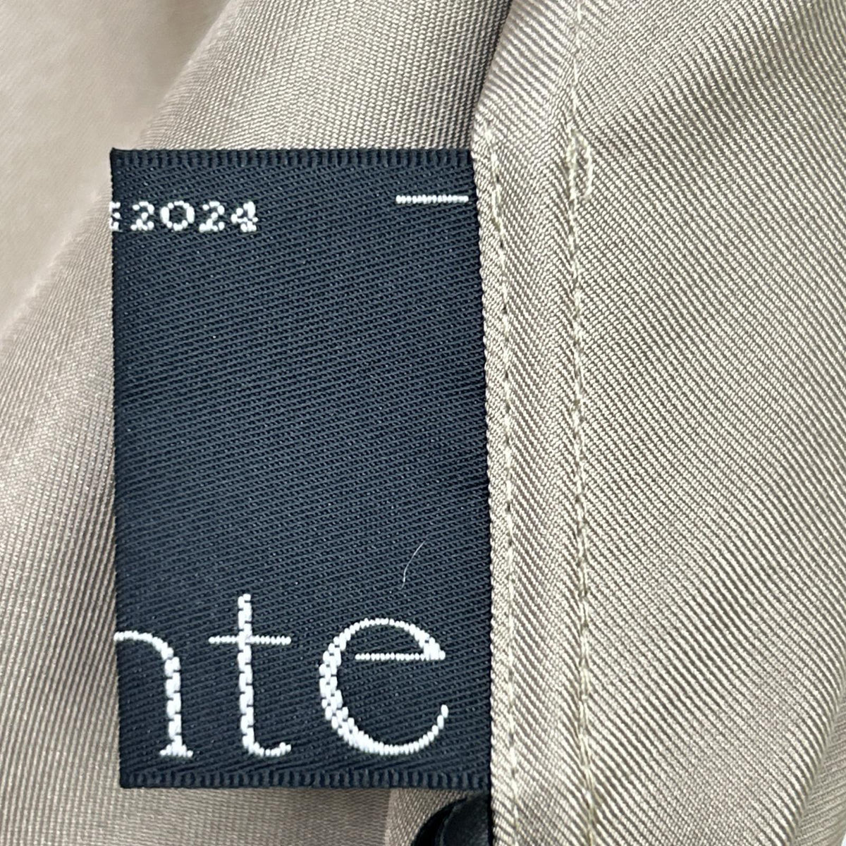 conte コンテ 8526-699-0004 米色 100%桑蚕丝 立领 长款连衣裙 连衣裙