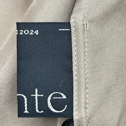 conte コンテ 8526-699-0004 米色 100%桑蚕丝 立领 长款连衣裙 连衣裙
