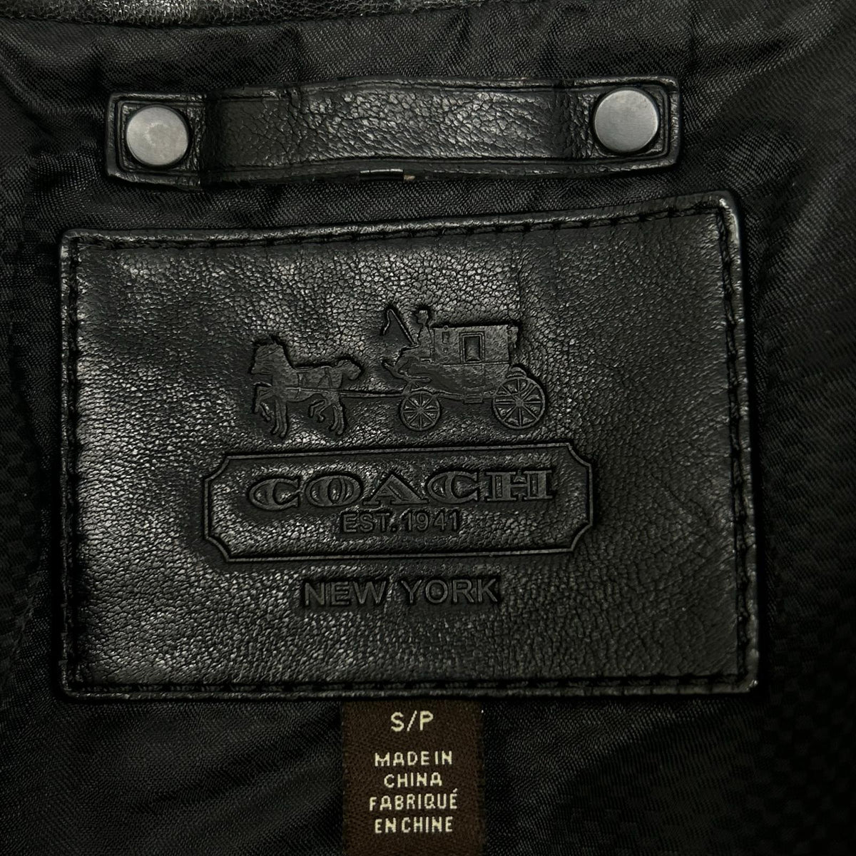 COACH コーチ ブラック シープスキン シングルライダース ジャケット ジャケット