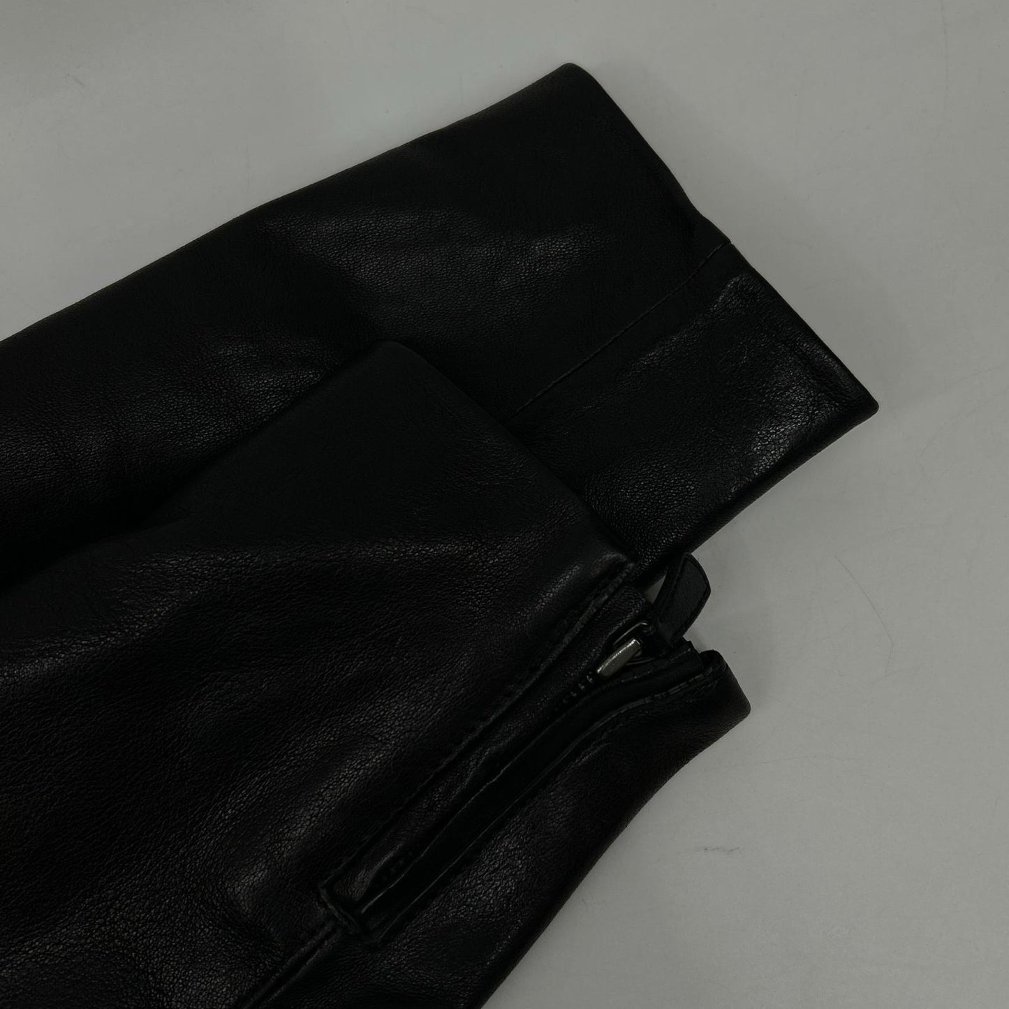 COACH コーチ ﾌﾞﾗｯｸ ｼｰﾌﾟｽｷﾝ ｼﾝｸﾞﾙﾗｲﾀﾞｰｽ ｼﾞｬｹｯﾄ ジャケット S