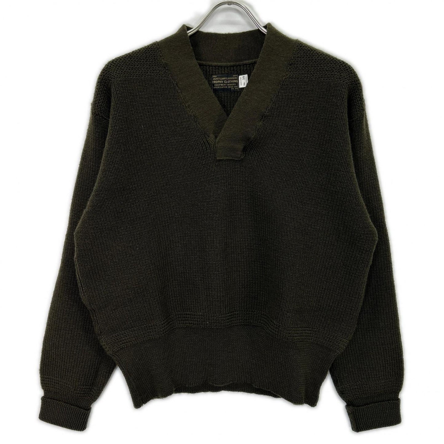 TROPHY CLOTHING TROPHY CLOTHING 深橄榄色 TYPE A-1 技工针织衫 上衣