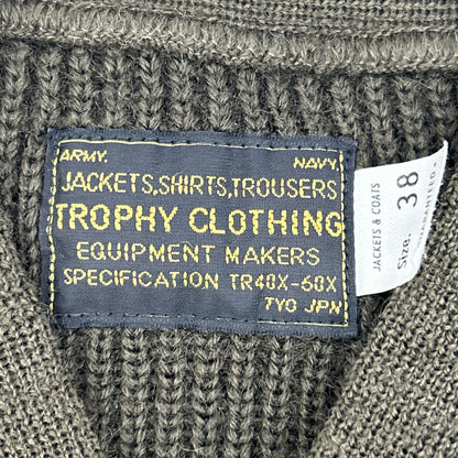 TROPHY CLOTHING TROPHY CLOTHING 深橄榄色 TYPE A-1 技工针织衫 上衣