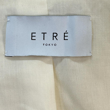 ETRE TOKYO White Stand Collar Tweed Blouson Jacket M Ladies