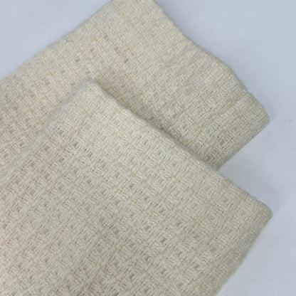ETRE TOKYO White Stand Collar Tweed Blouson Jacket M Ladies