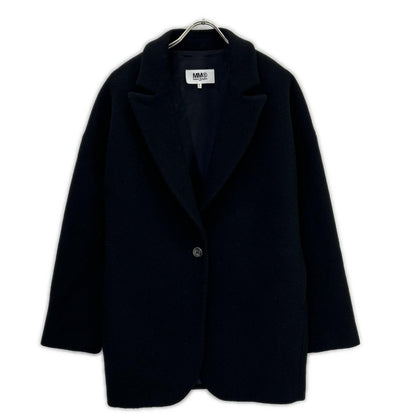 MM6 Maison Margiela S52AM0037 黑色 羊毛 单扣 尖领 西装外套