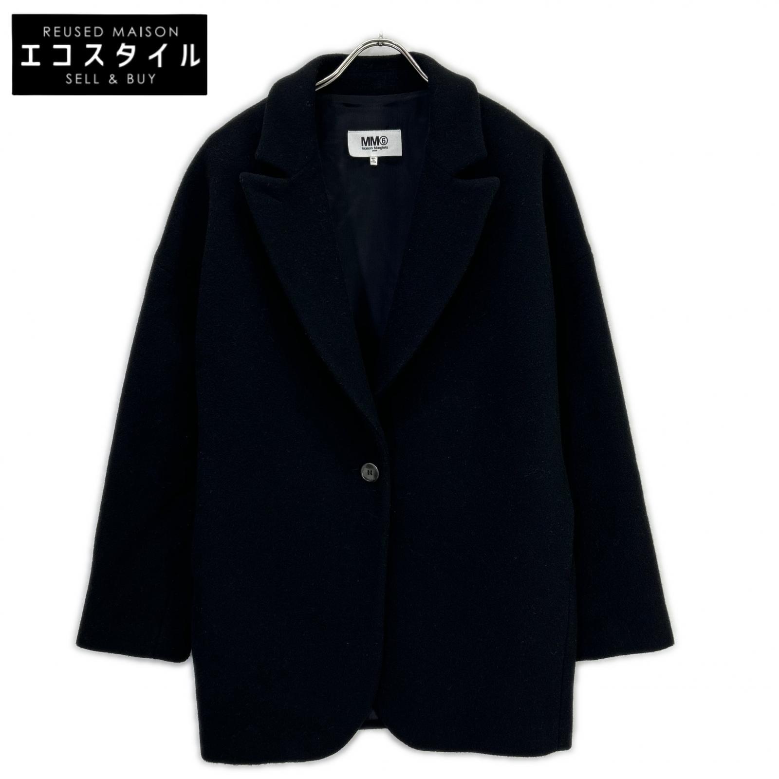 MM6 Maison Margiela S52AM0037 黑色 羊毛 单扣 尖领 西装外套