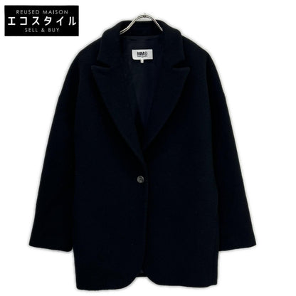 MM6 Maison Margiela S52AM0037 黑色 羊毛 单扣 尖领 西装外套