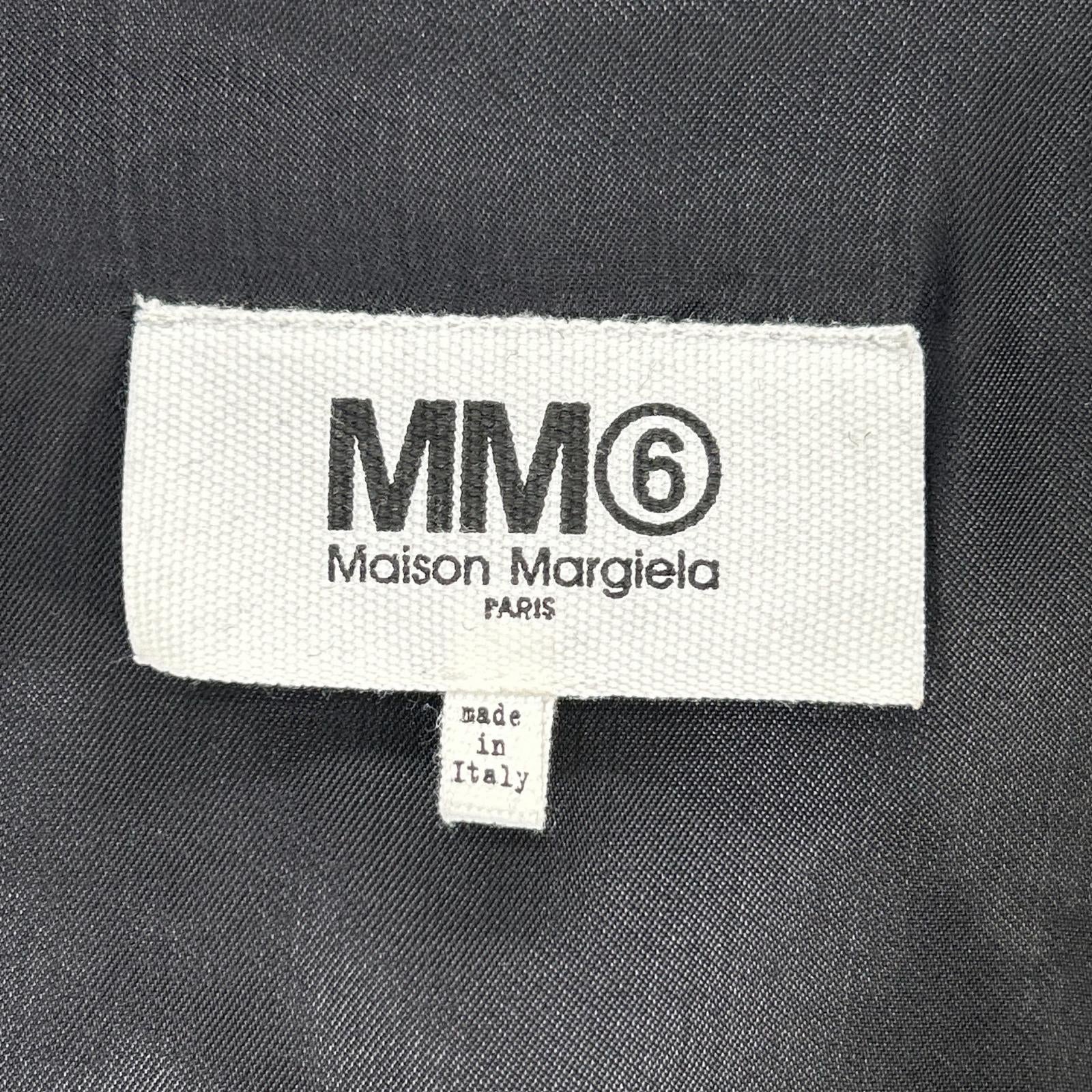 MM6 Maison Margiela S52AM0037 黑色 羊毛 单扣 尖领 西装外套