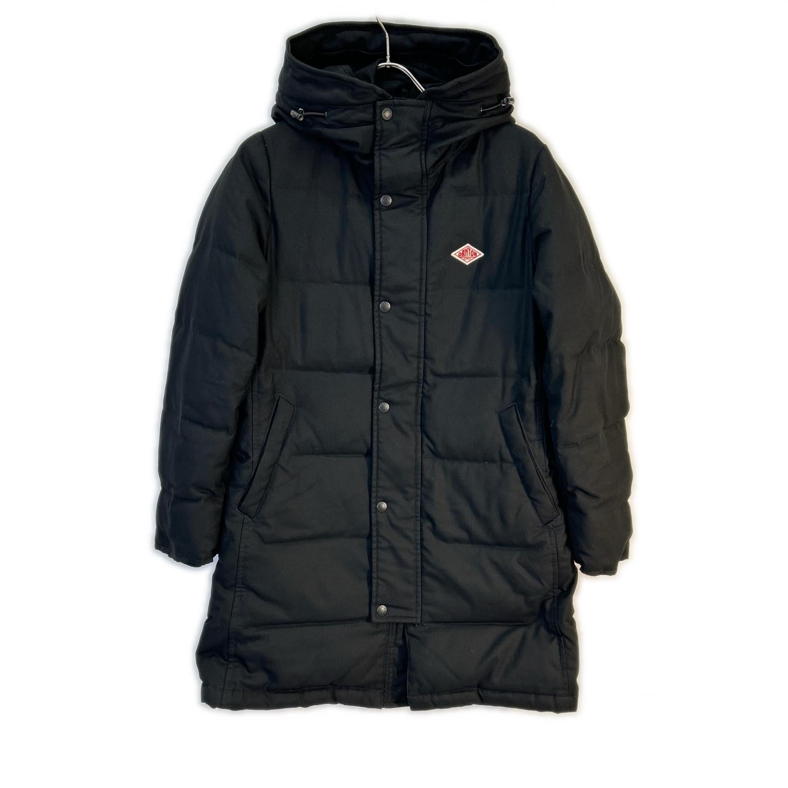 DANTON 【×BEAMS】19A-FA-002 Black Double-Zip Down Jacket 36 Women's