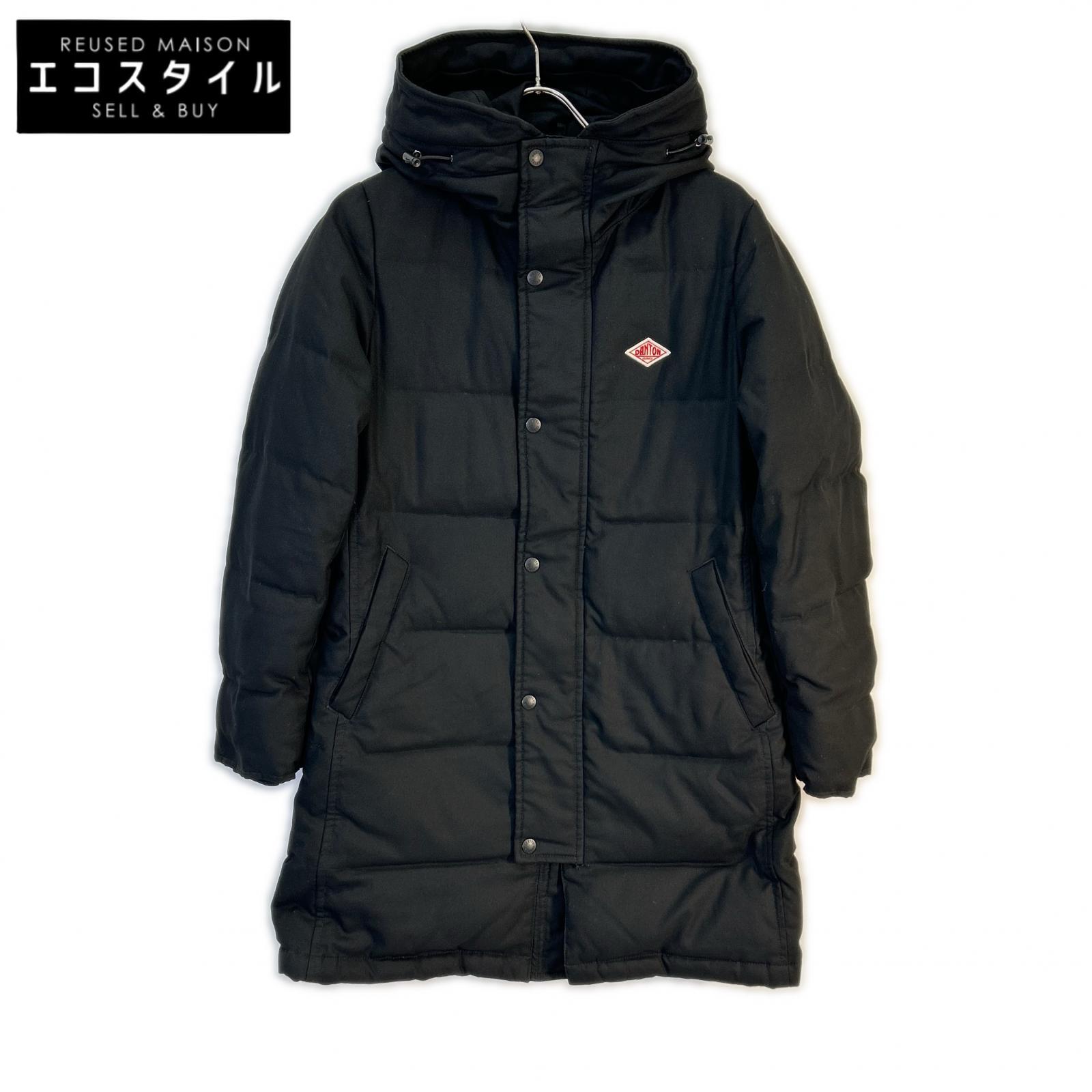 DANTON 【×BEAMS】19A-FA-002 Black Double-Zip Down Jacket 36 Women's