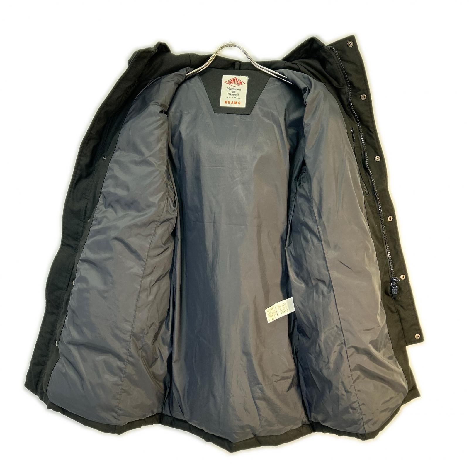 DANTON 【×BEAMS】19A-FA-002 Black Double-Zip Down Jacket 36 Women's