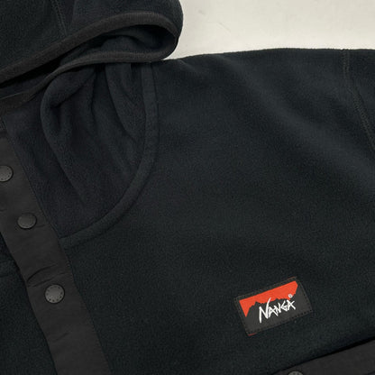 NANGA N2530-1P112A 25AW Black AIR WARM FLEECE HOODIE Tops